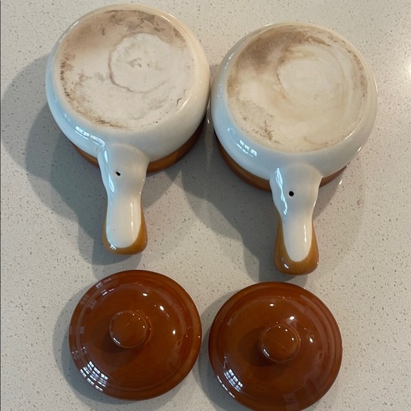 Brown and Cream Stoneware Set with Glazed Finish - Picture 6 of 6